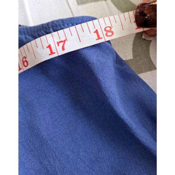 Taylor & Sage  Blue with A Splash of Floral Summer Dress - Size M #24 - Picture 4 of 5